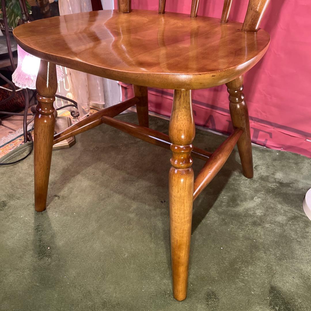 ラス 　80’s ヴィンテージ スピンドルレッグ　板座チェア　ウィンザー