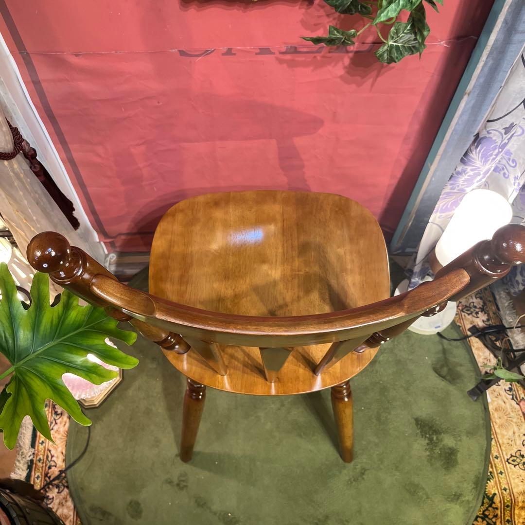 ラス 　80’s ヴィンテージ スピンドルレッグ　板座チェア　ウィンザー