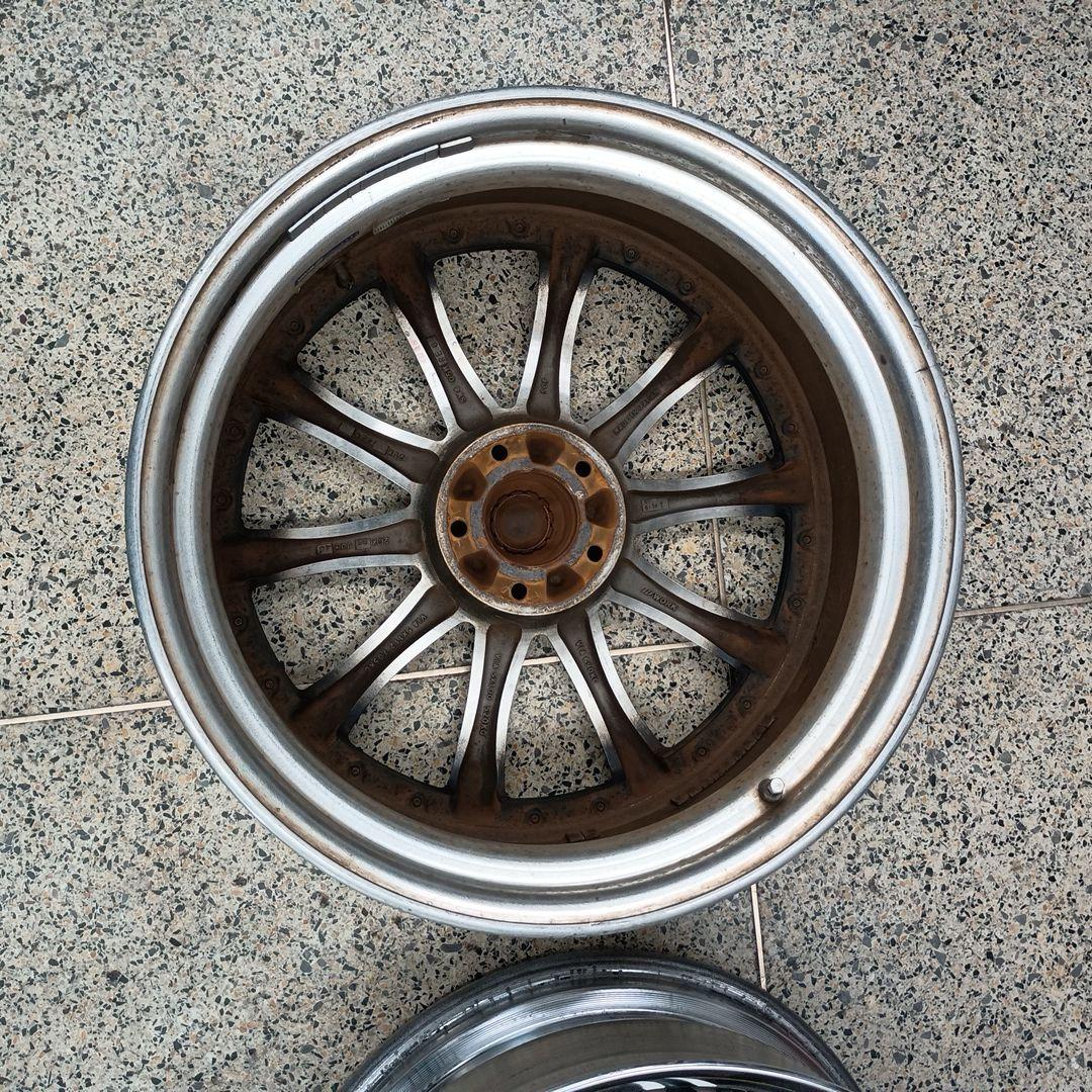 Work SCHWERT 20インチアルミホイール 2本 ブラック/シルバー