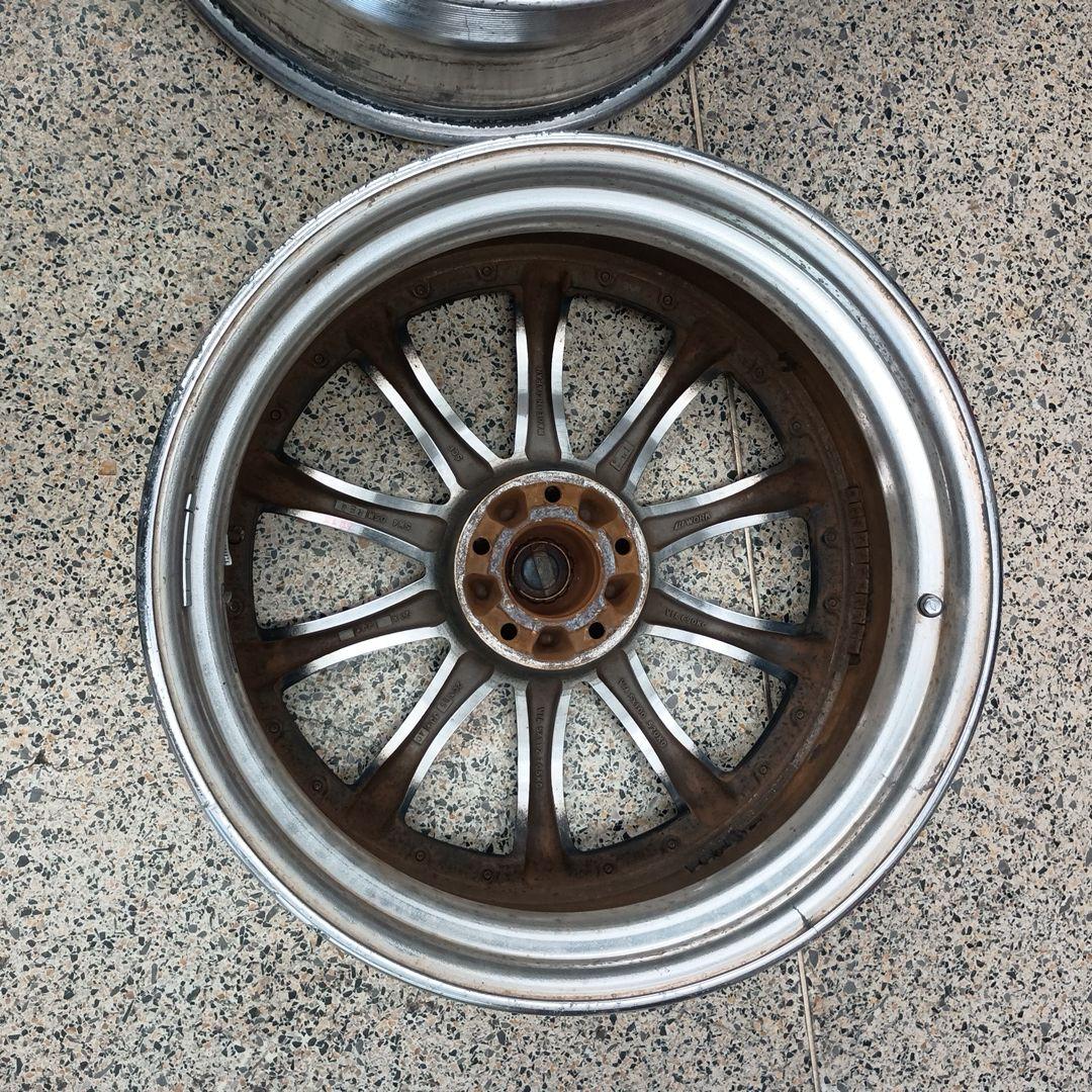 Work SCHWERT 20インチアルミホイール 2本 ブラック/シルバー