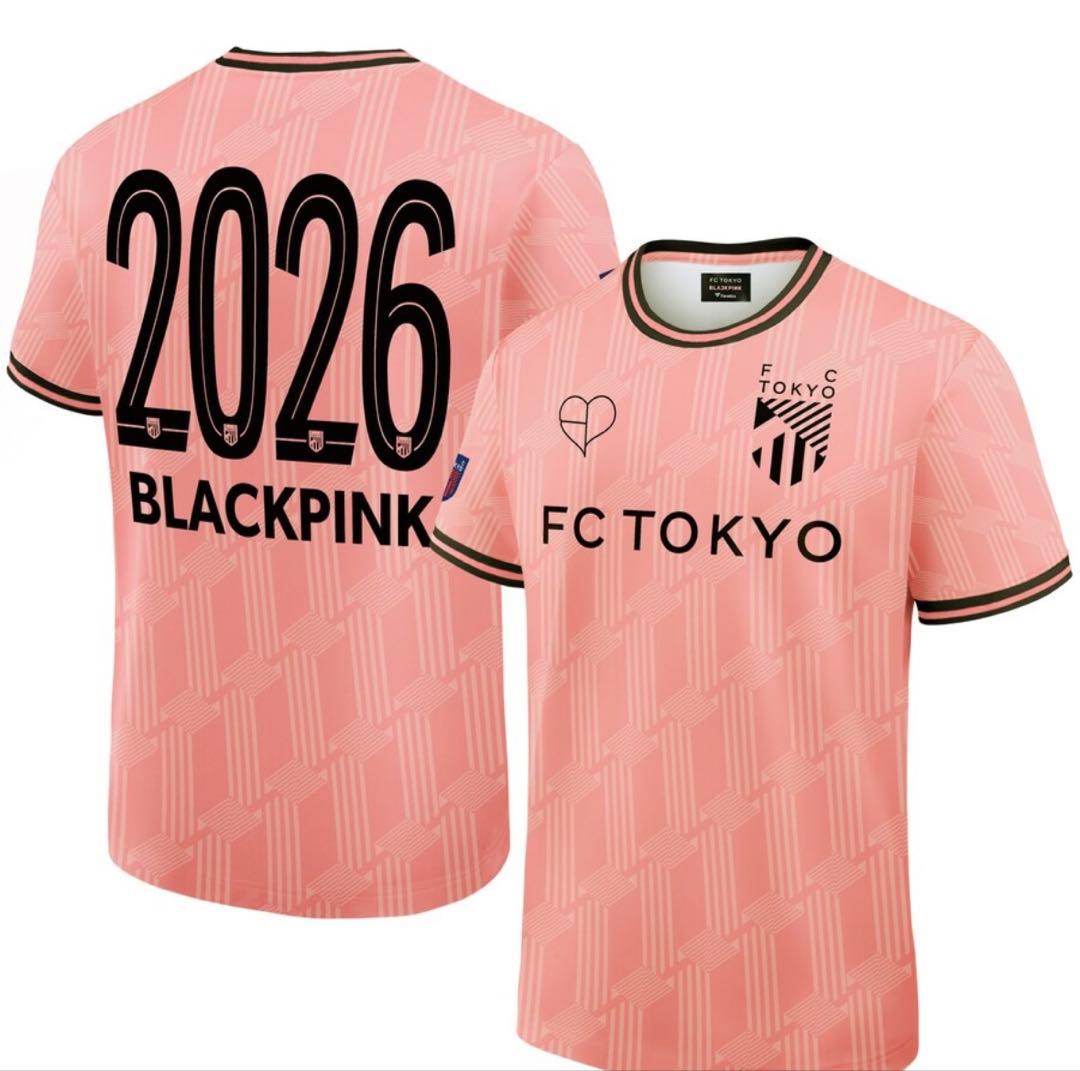う*し様 FC東京×BLACKPINK ピンク コンフィットTシャツ【Mサイズ】