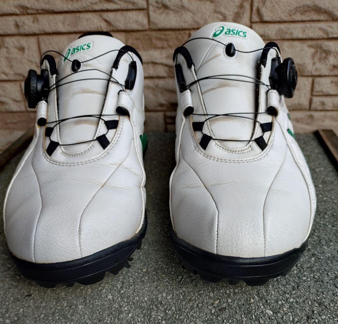 asics ゴルフシューズ ホワイト/ペッパーグリーン
