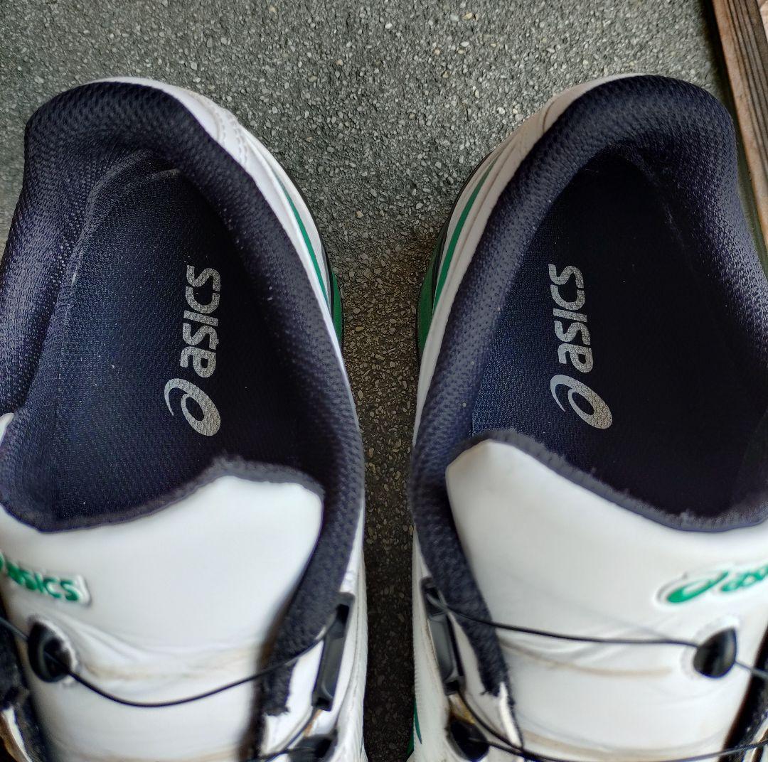 asics ゴルフシューズ ホワイト/ペッパーグリーン