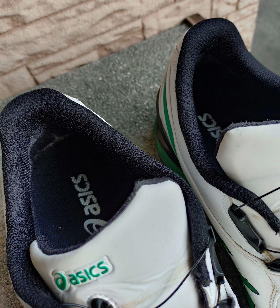 asics ゴルフシューズ ホワイト/ペッパーグリーン