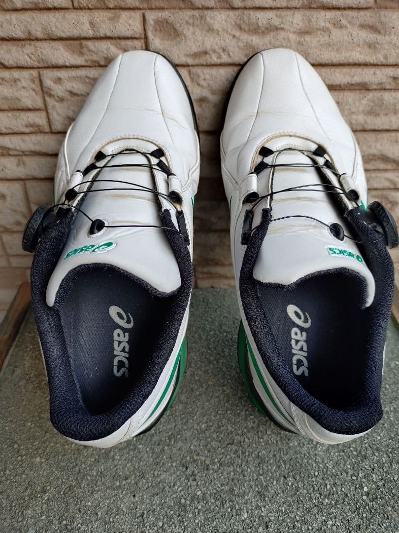 asics ゴルフシューズ ホワイト/ペッパーグリーン