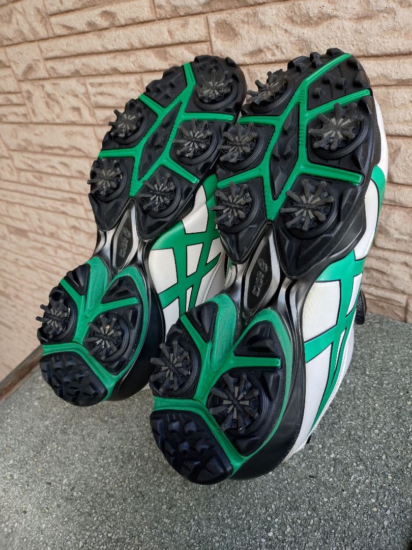 asics ゴルフシューズ ホワイト/ペッパーグリーン