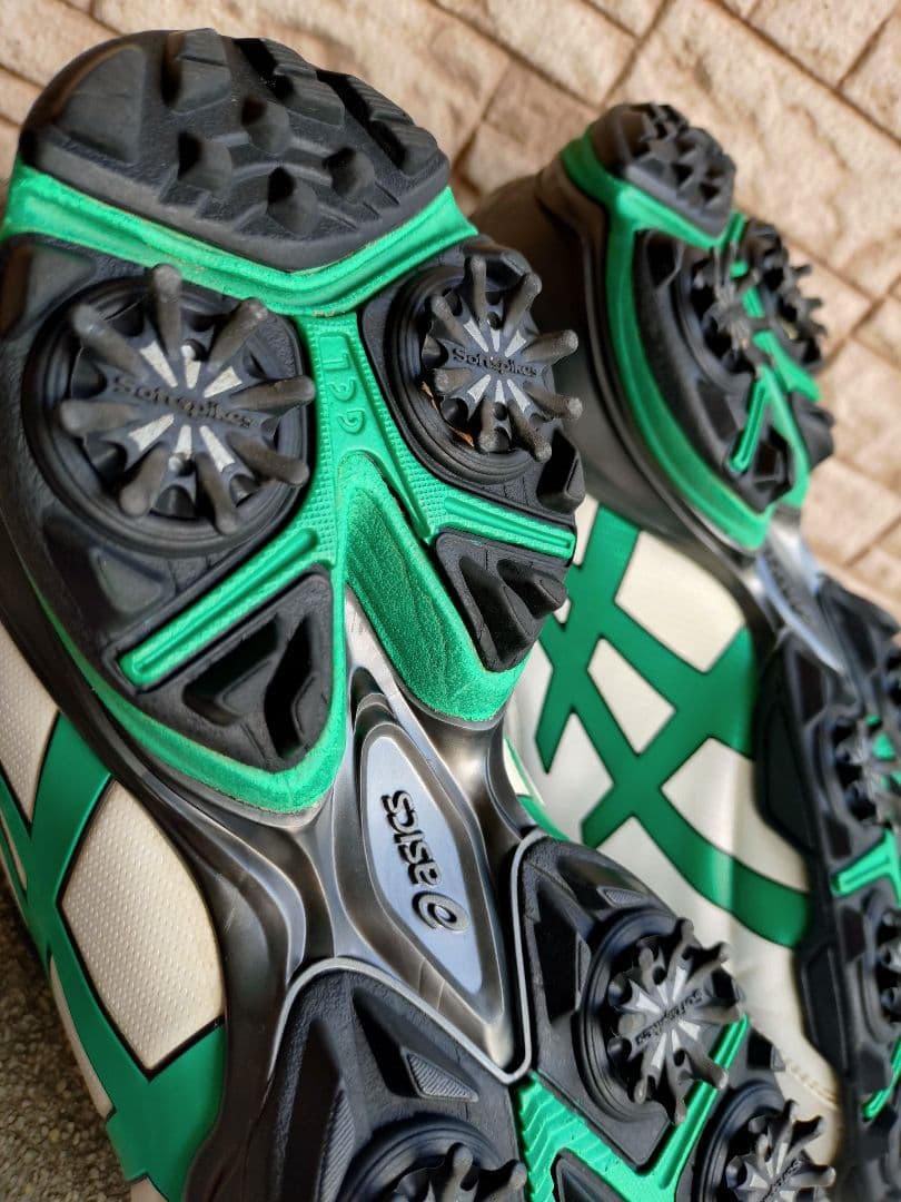 asics ゴルフシューズ ホワイト/ペッパーグリーン