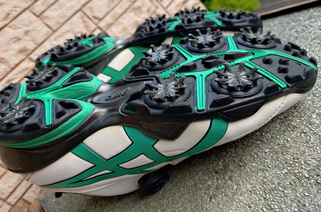 asics ゴルフシューズ ホワイト/ペッパーグリーン