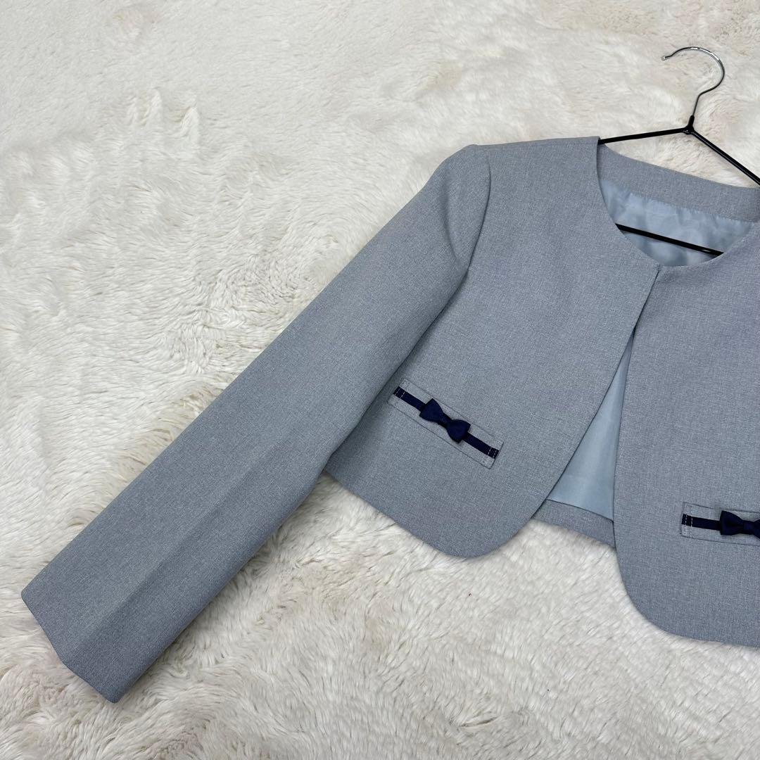 ✨美品✨ショパン 130 入学式 卒園式 フォーマルアンサンブル格子柄ワンピース