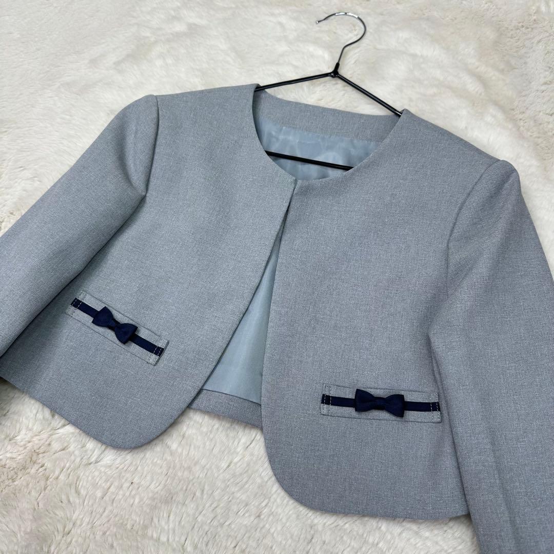 ✨美品✨ショパン 130 入学式 卒園式 フォーマルアンサンブル格子柄ワンピース