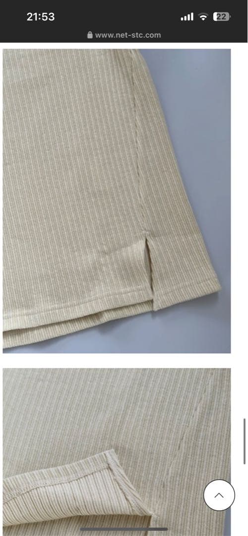 ANCELLM HENLEY RIB LS T-SHIRT （CREAM）