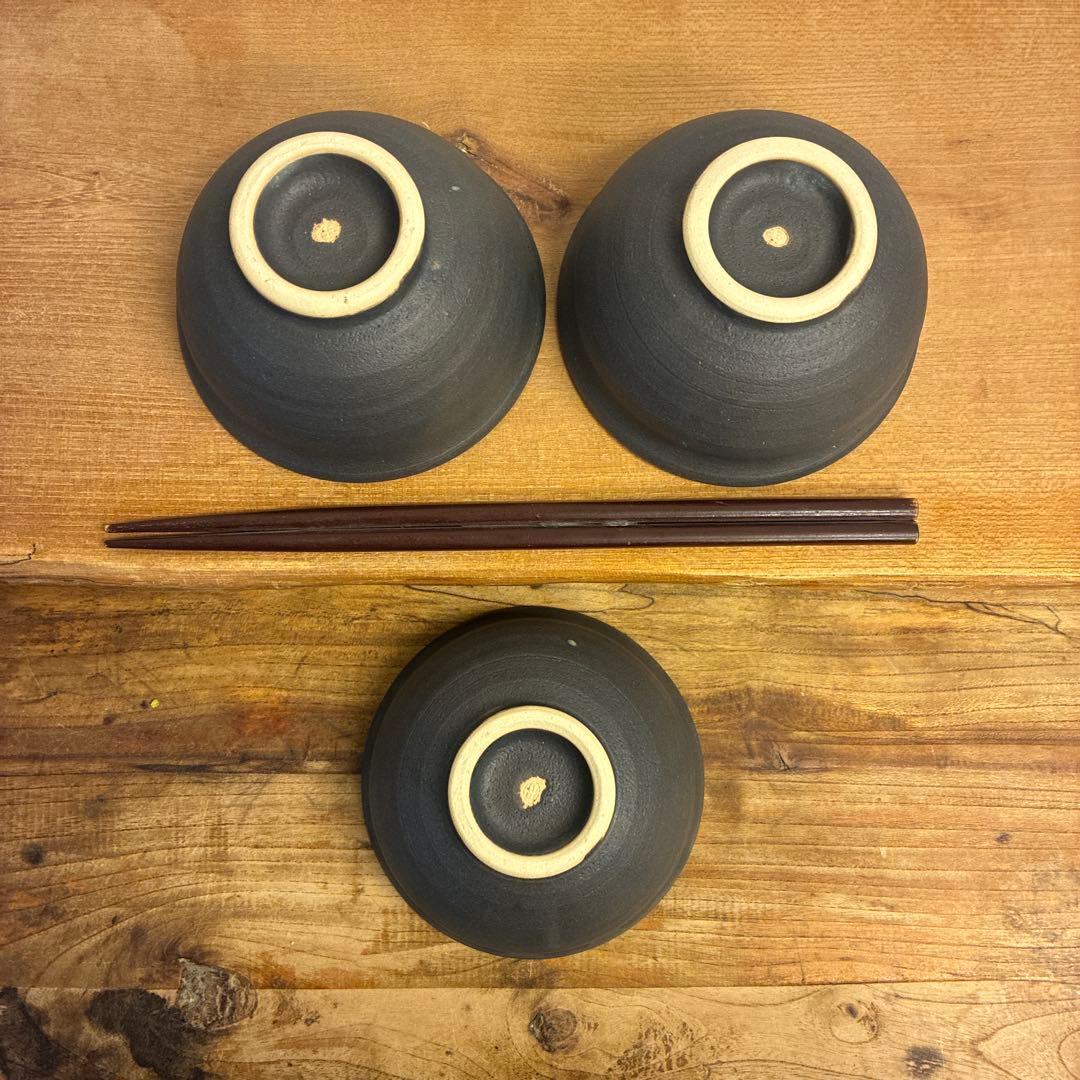 nao　新品　陶器　陶芸作家　小鉢3個　401