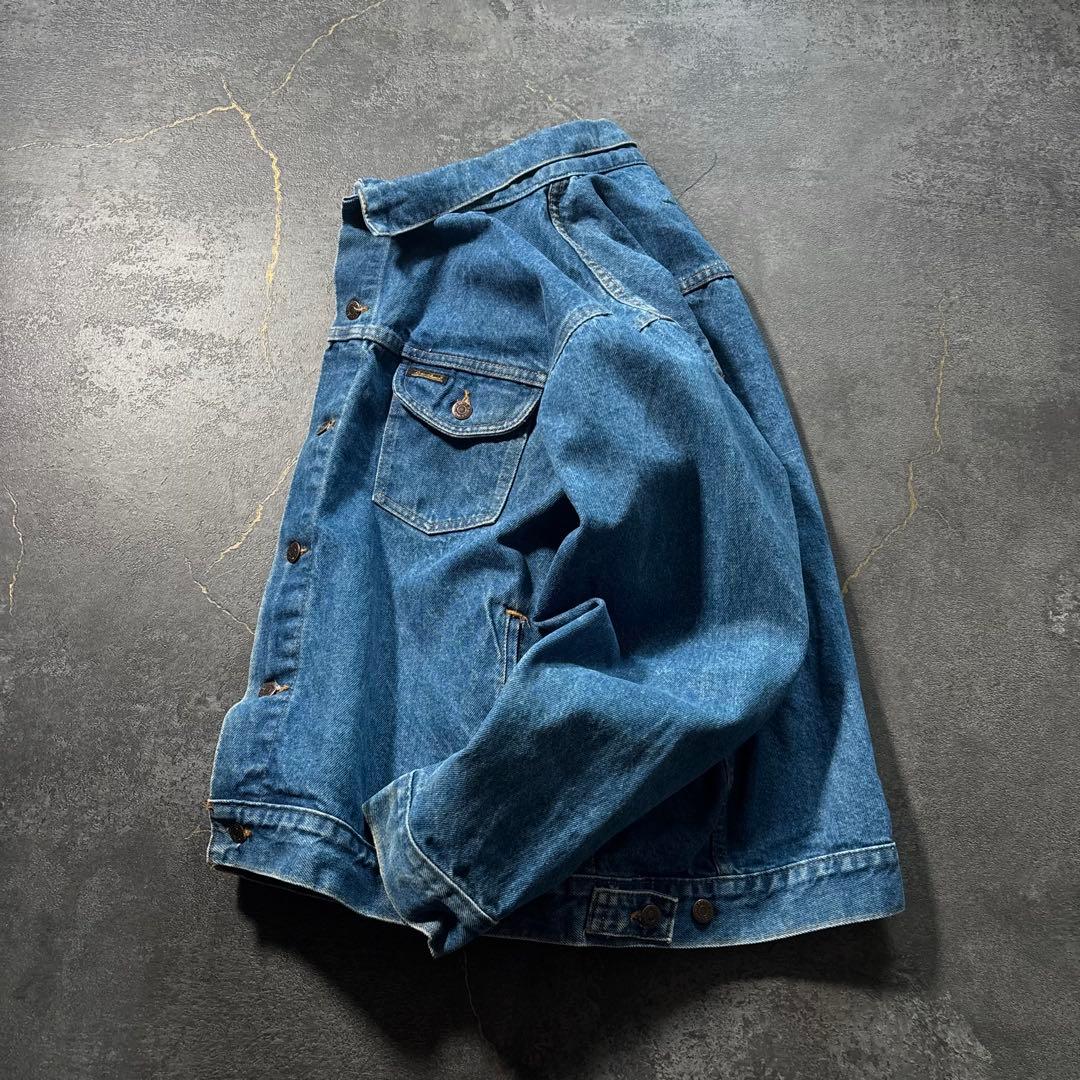 80s Eddie BauerデニムジャケットトラッカージャケットUSA製古着