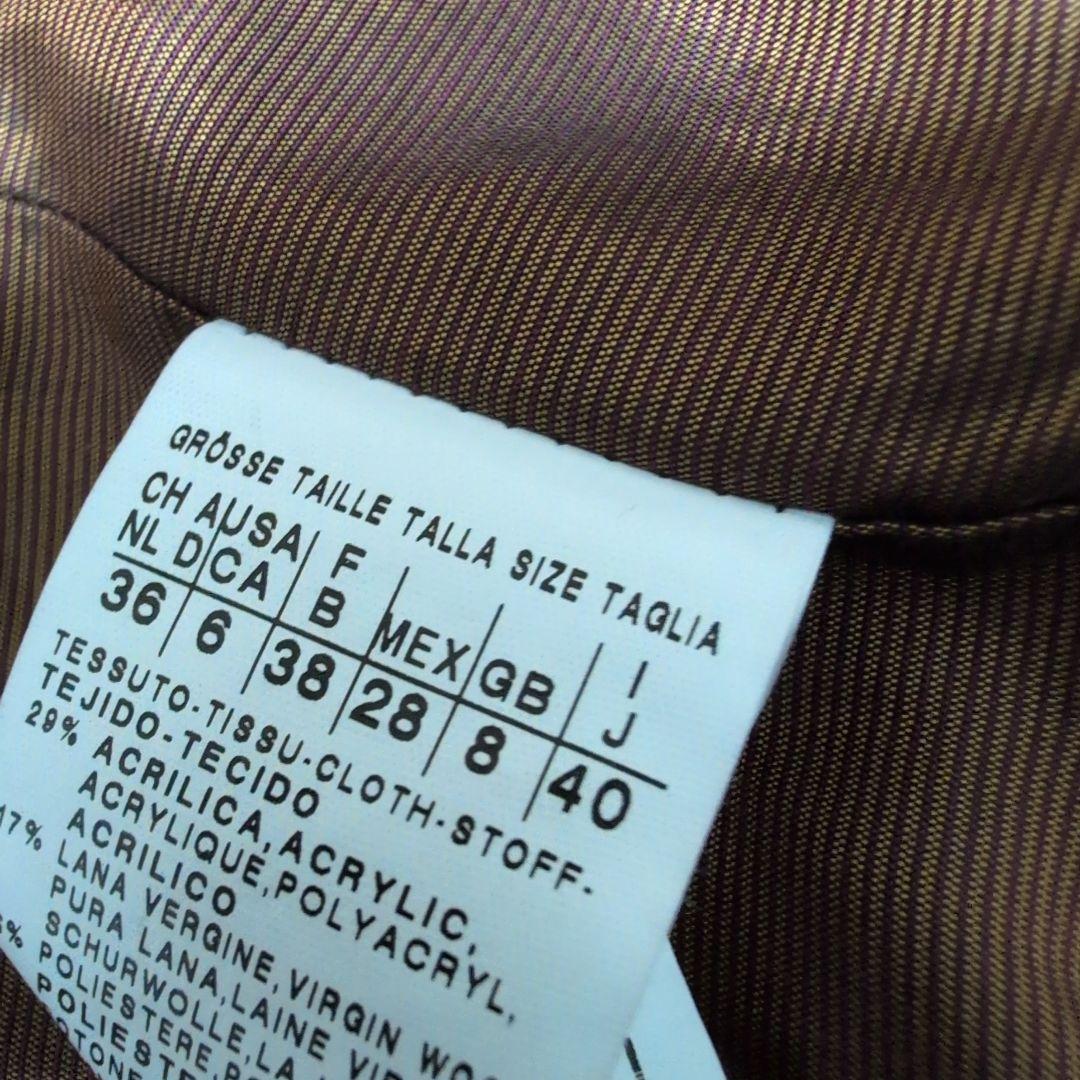 グレー系ツイードロングコート