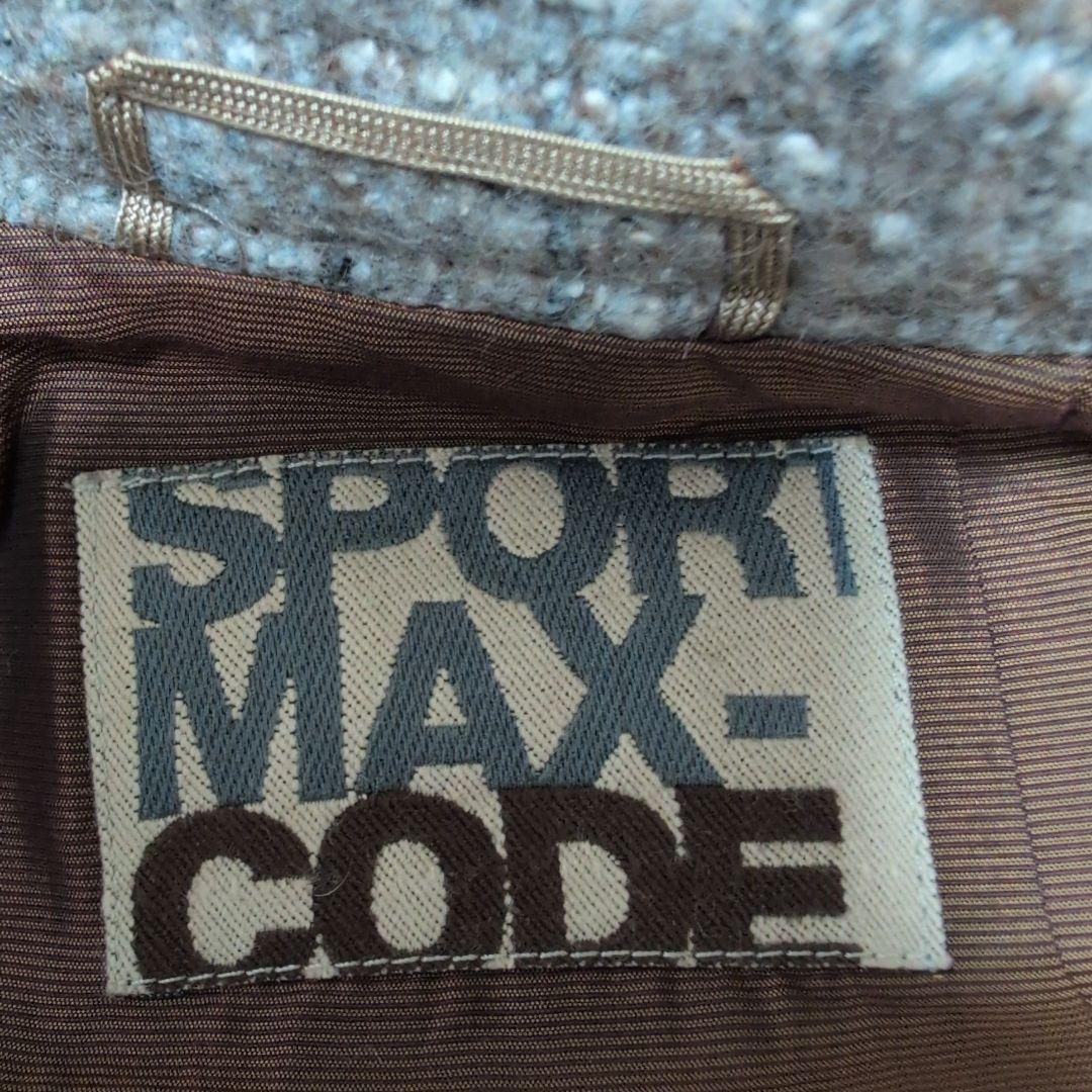 グレー系ツイードロングコート