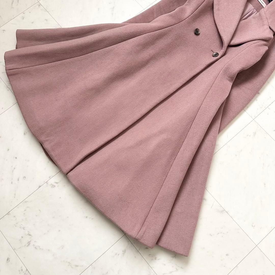 未使用級❤️MISTREASS 三上悠亜　ロングコート　フレア　Aライン　ピンク