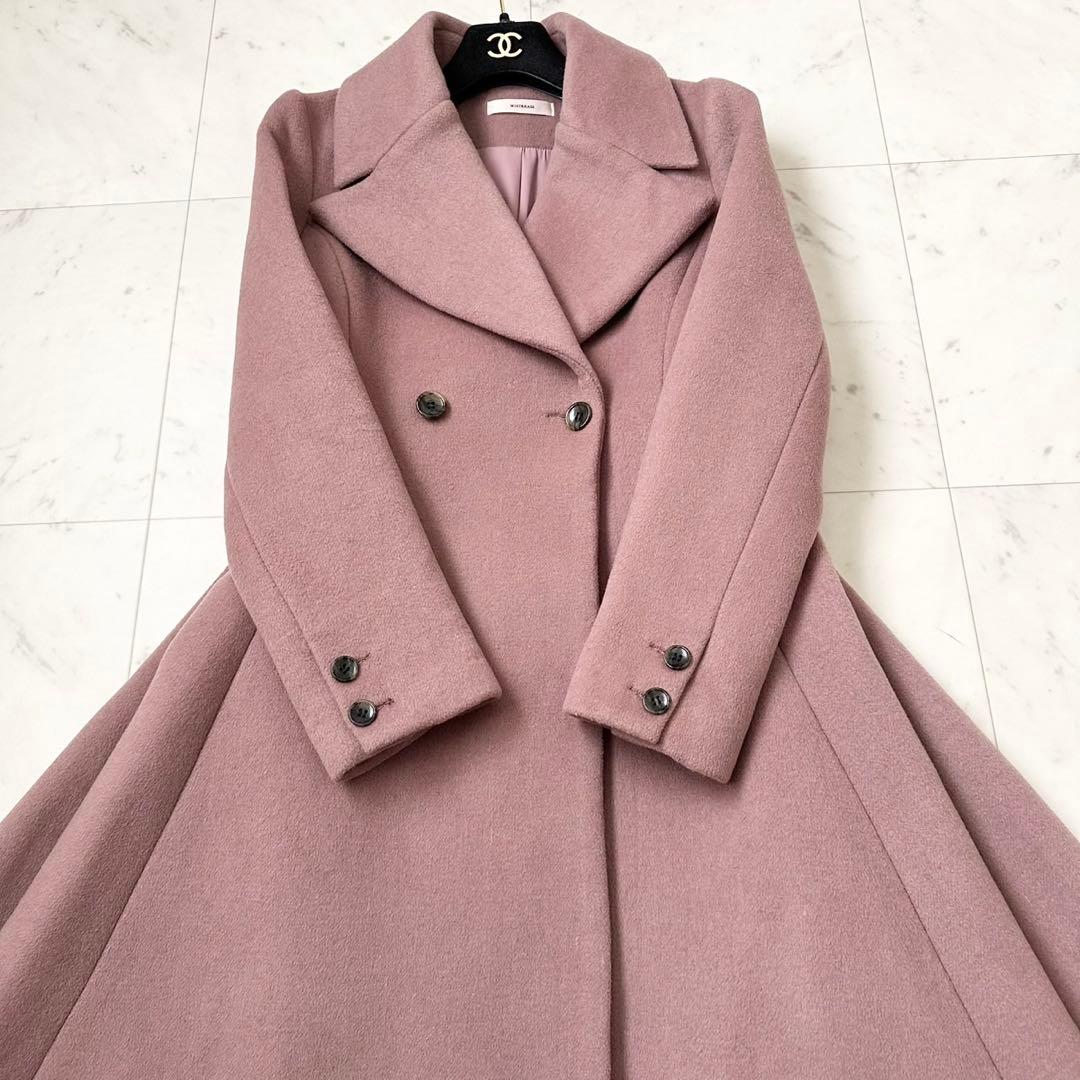 未使用級❤️MISTREASS 三上悠亜　ロングコート　フレア　Aライン　ピンク