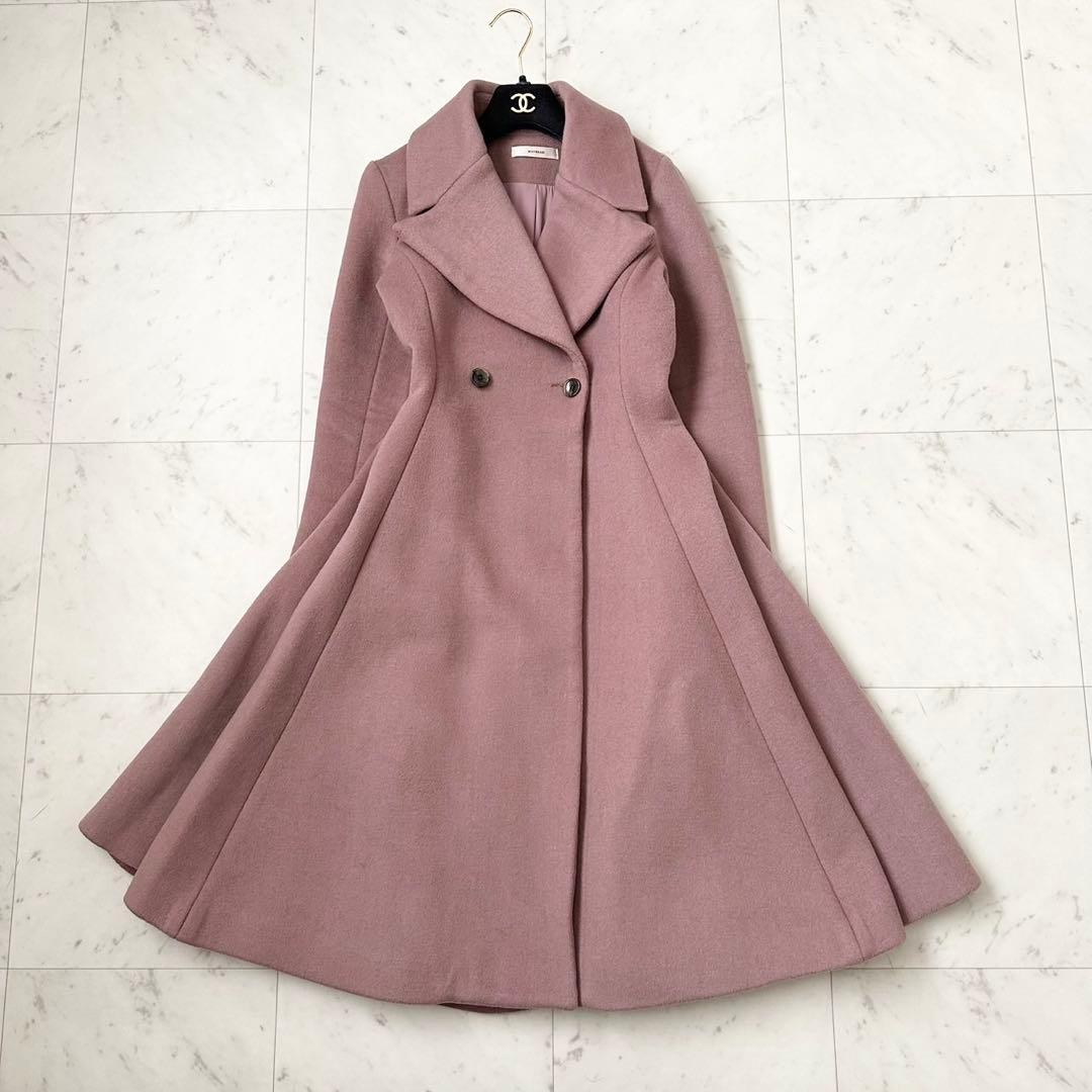 未使用級❤️MISTREASS 三上悠亜　ロングコート　フレア　Aライン　ピンク