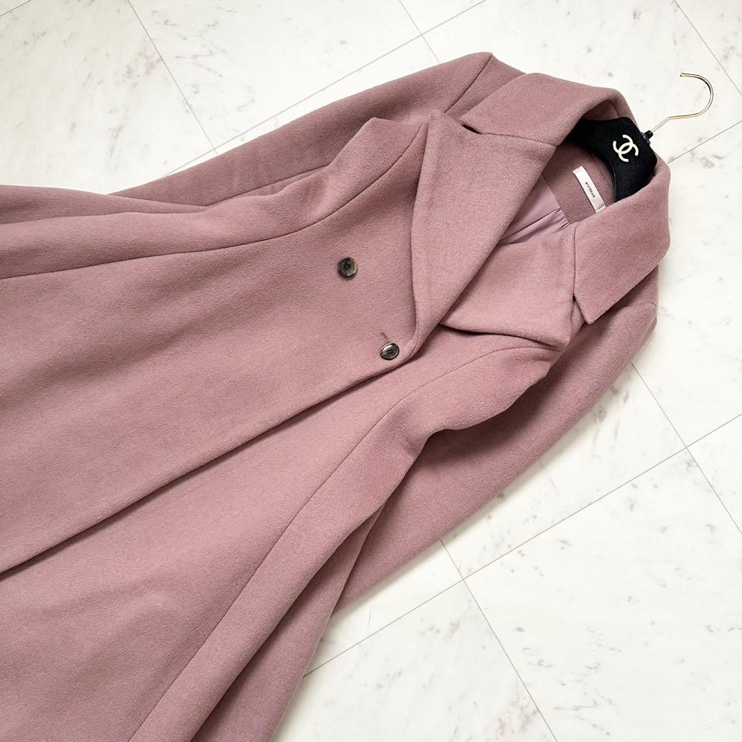 未使用級❤️MISTREASS 三上悠亜　ロングコート　フレア　Aライン　ピンク