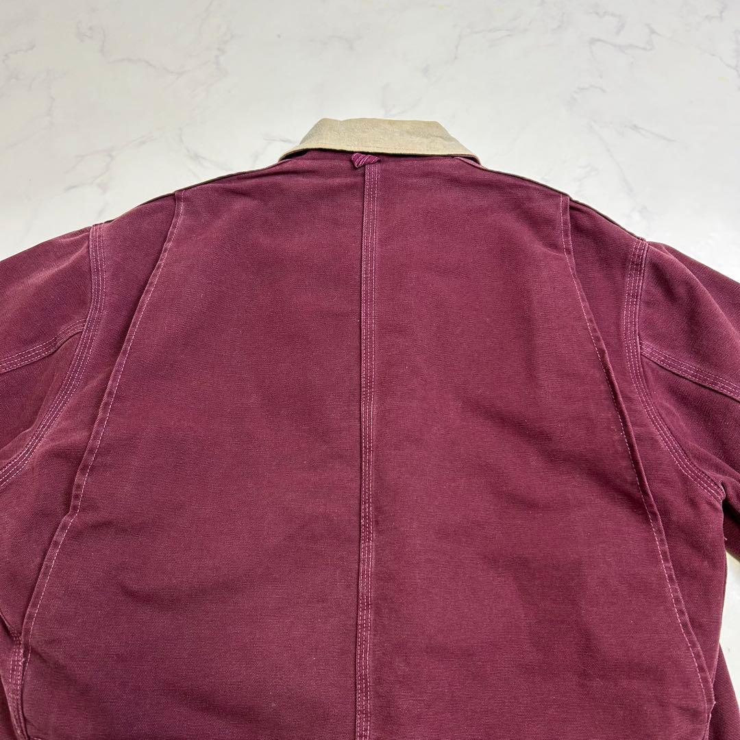 【希少色】美品 星タグ カーハート ミシガンチョアコート バーガンディ L