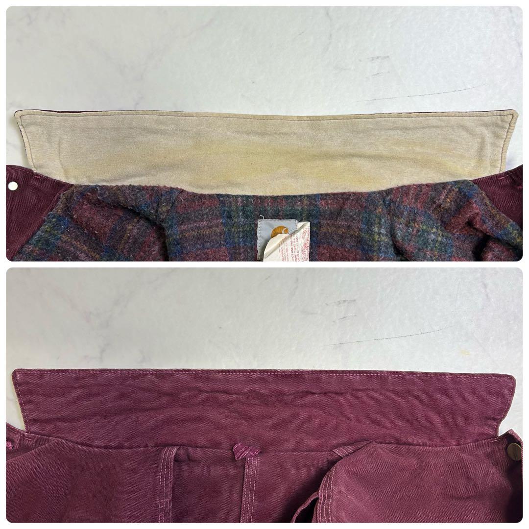 【希少色】美品 星タグ カーハート ミシガンチョアコート バーガンディ L