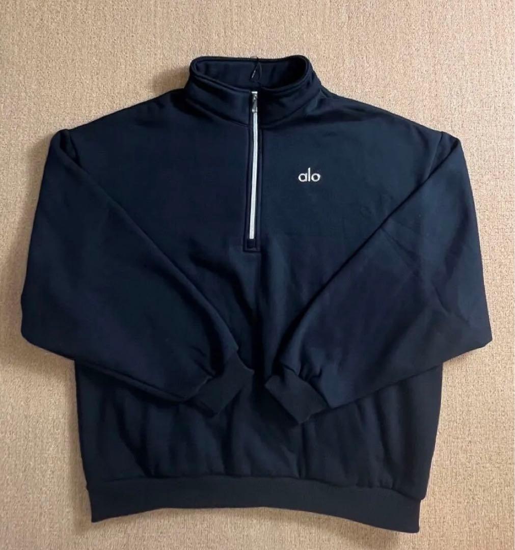 ALO YOGA ジップアップ トレーナー　スウェット　ブラックS M L