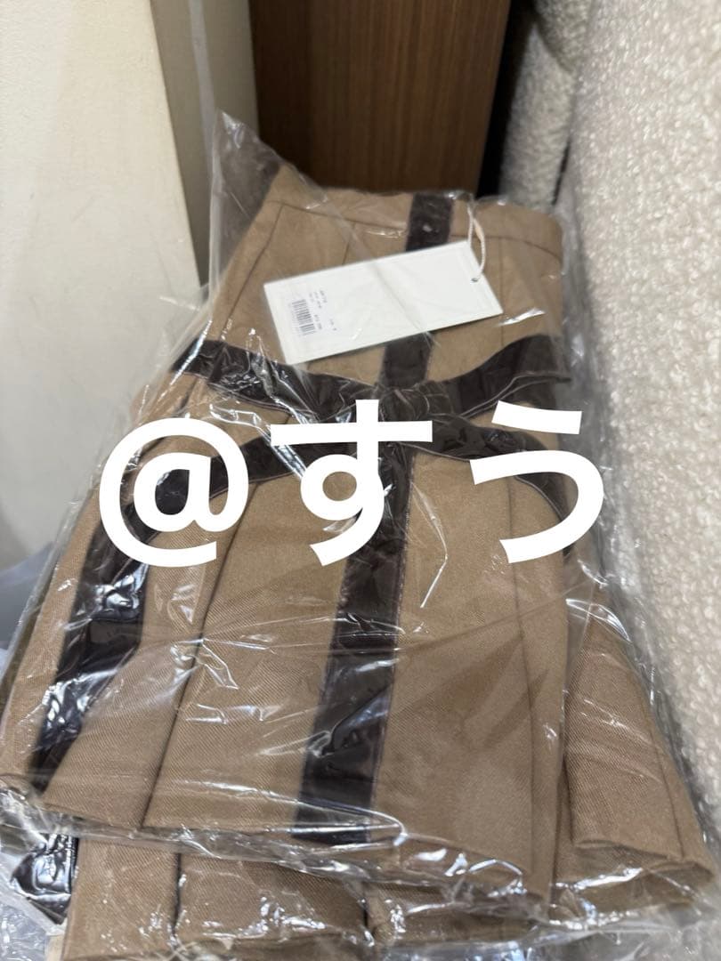 andmary Valentine ribbon mini skirt ベージュ