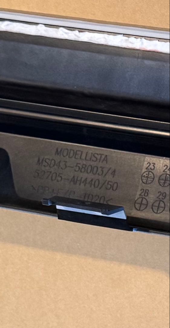 40アルファード　モデリスタ　リヤスカート