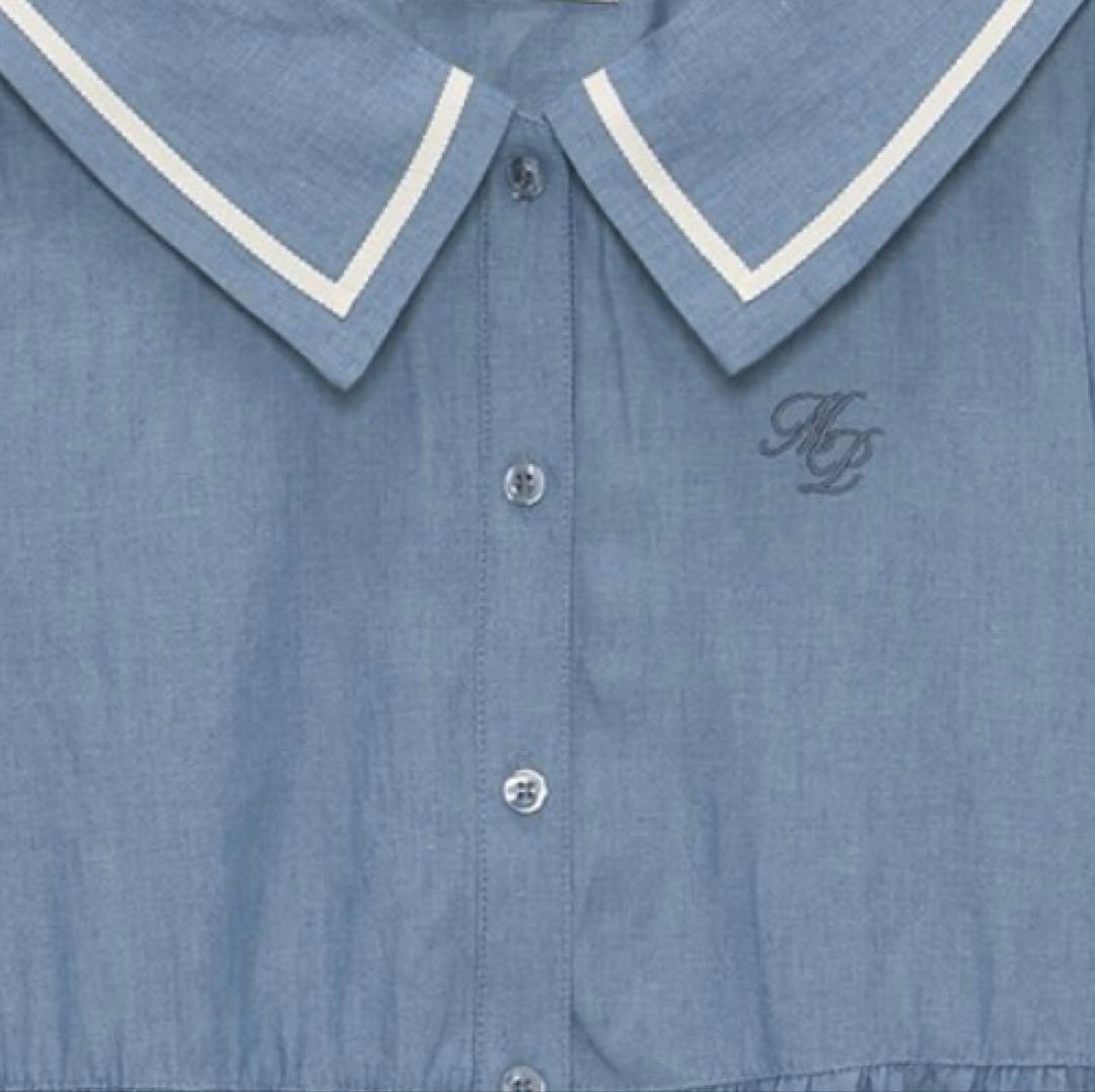 メゾピアノジュニア　スカーフつきセーラーワンピース　140