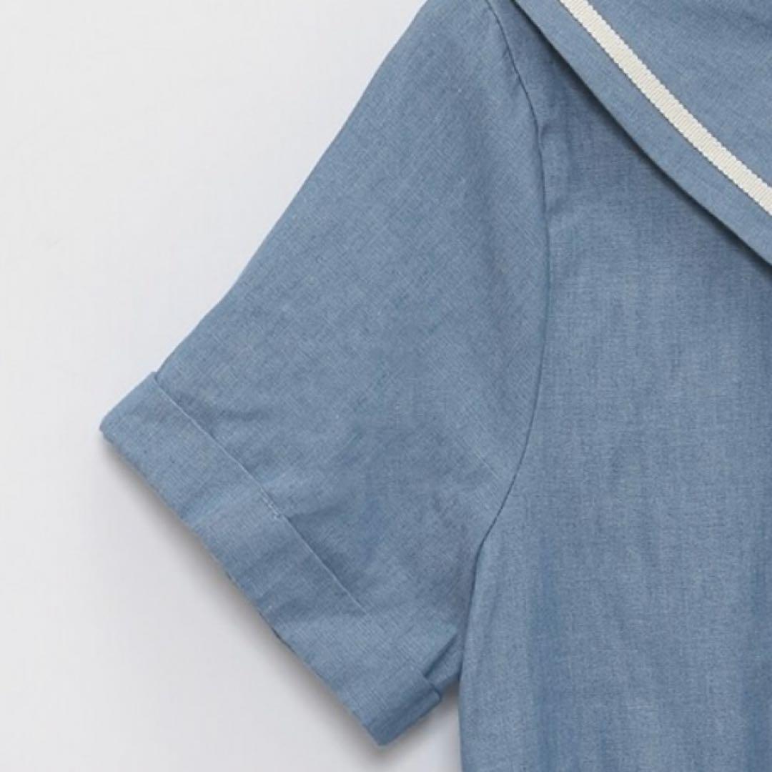 メゾピアノジュニア　スカーフつきセーラーワンピース　140