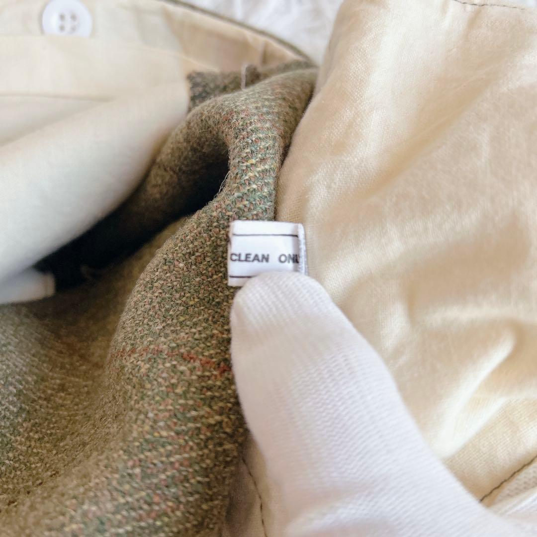 美品 CORDINGS 英国製 アジャスター付 パンツ 36 グリーン チェック