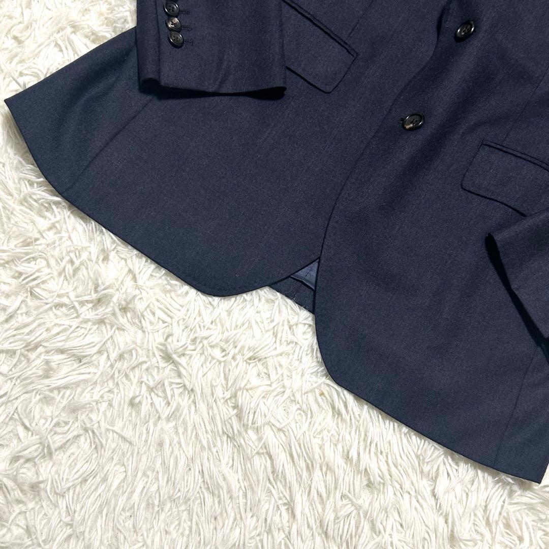 良品　エルメネジルドゼニア生地　スーツセットアップ　100AB7 ネイビー系