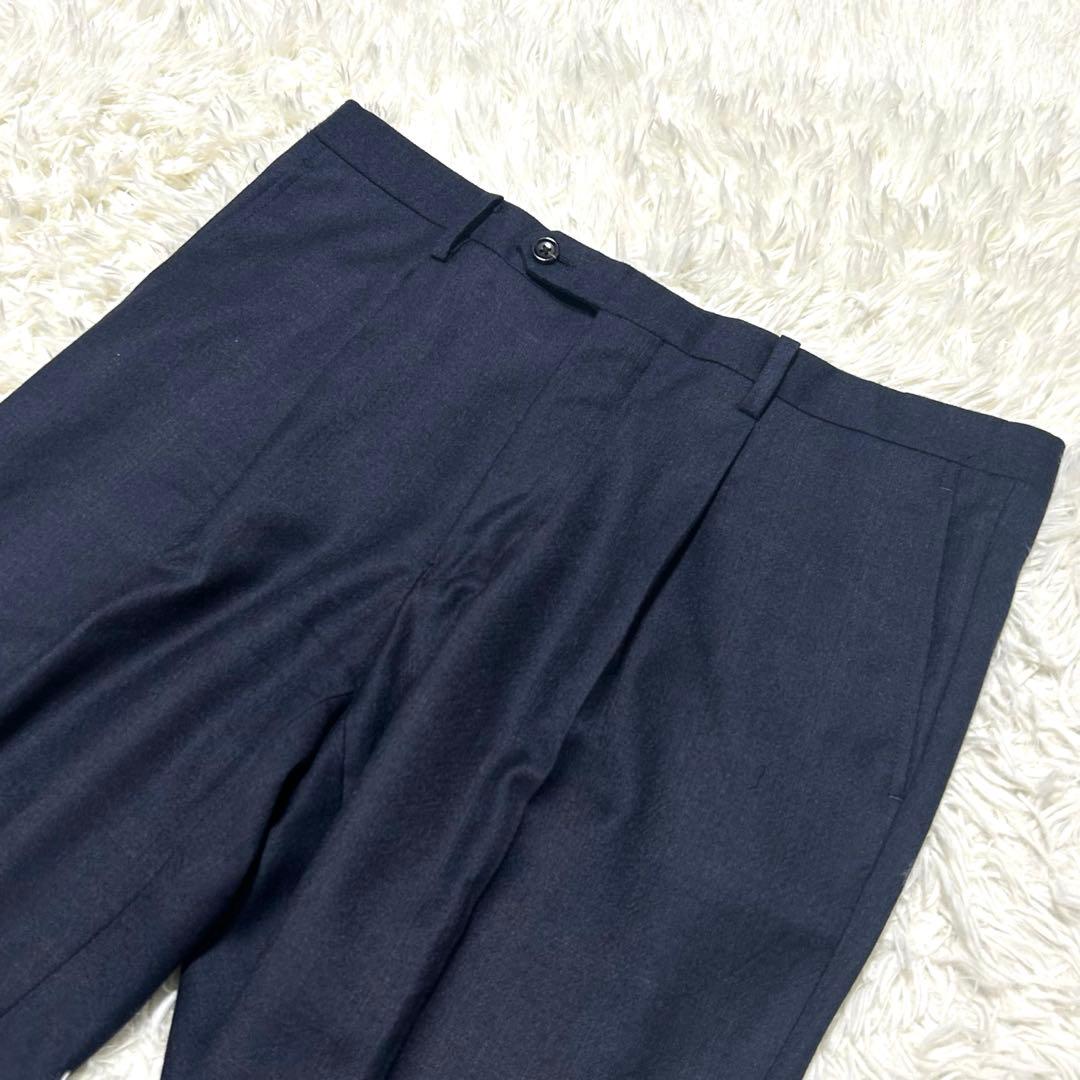 良品　エルメネジルドゼニア生地　スーツセットアップ　100AB7 ネイビー系