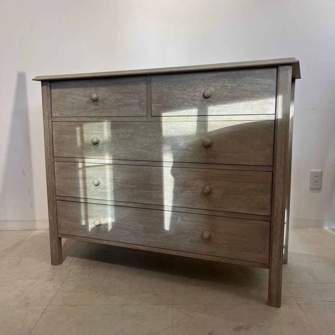 チェスト　シェビー　ホワイト　4段　5杯