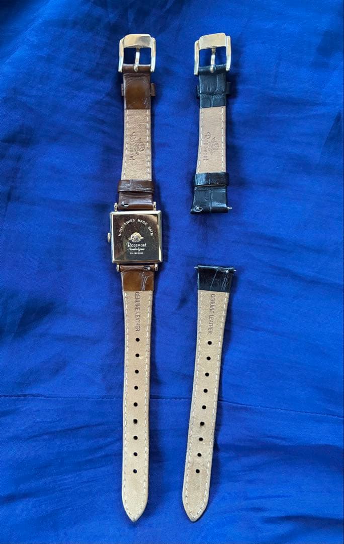 値下げ！【Rosemont 】腕時計 クォーツ 替えベルト付き