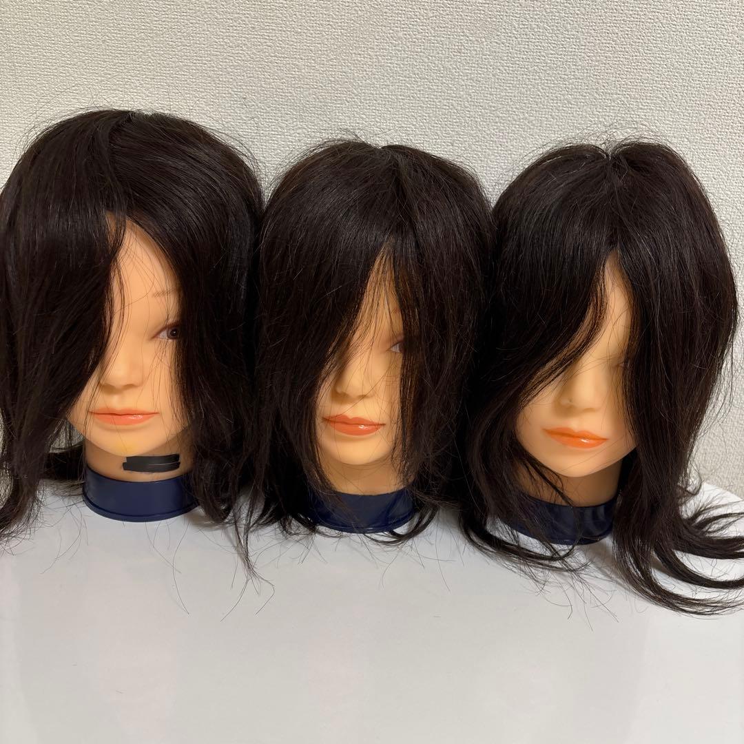 美容師　カットウィッグ　5体セット　トレーニング