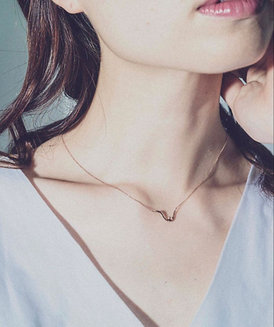 ete ダイヤモンド ネックレス ミストピンク ケース付き