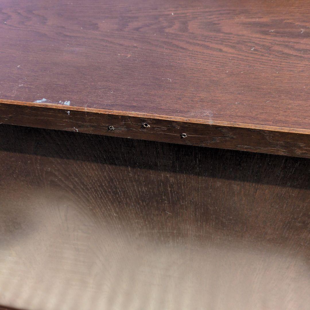 ダークブラウン 木製チェスト 8引き出し