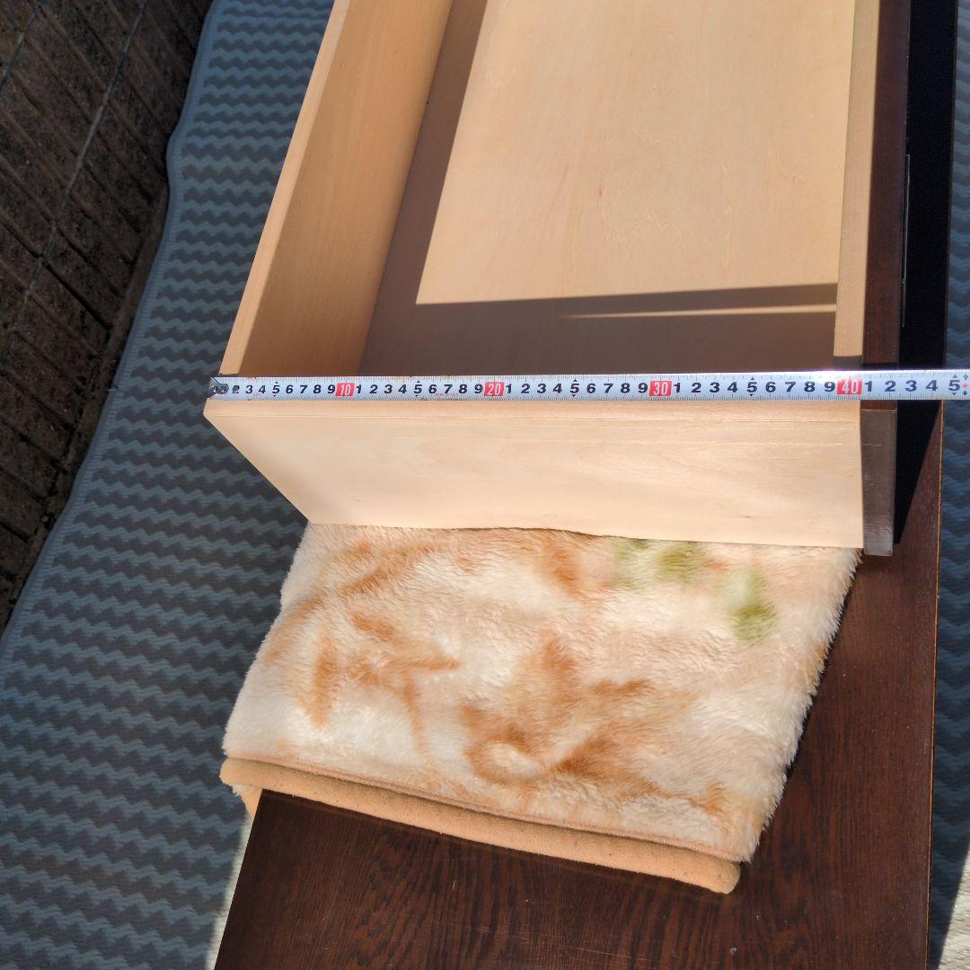 ダークブラウン 木製チェスト 8引き出し