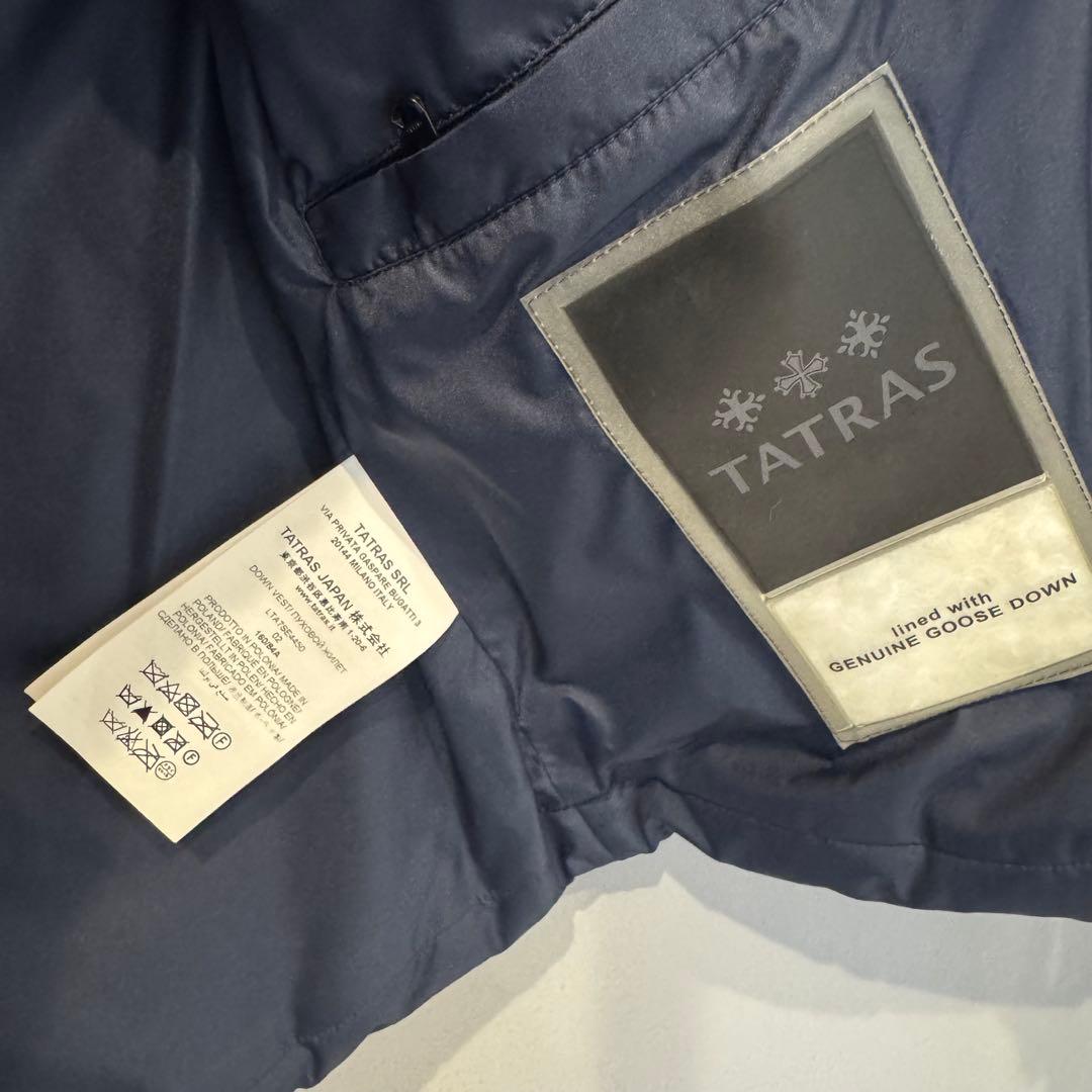【TATRAS】ダウンベスト　ネイビー　サイズ02