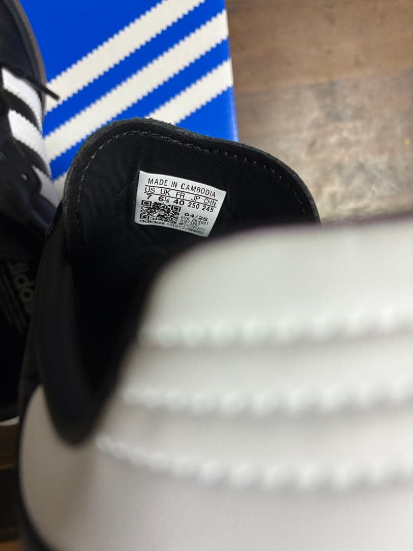 adidas SAMBA サンバ OG ブラック 25.0cm