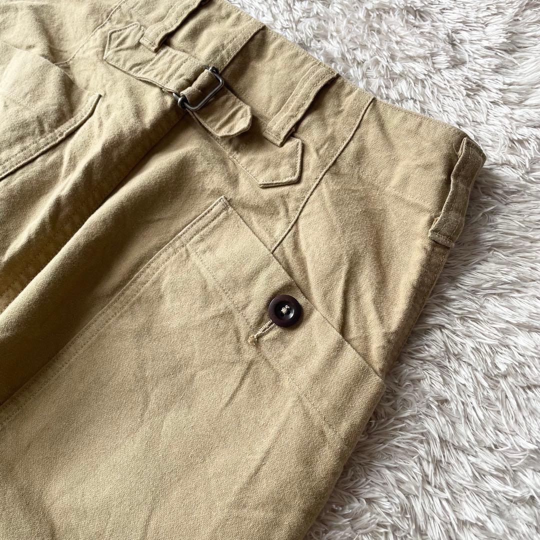 美品 MHL ファインコットンベイカーパンツ 2 ベージュ