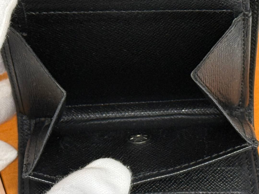 良品！ルイヴィトン　タイガ　小銭入れ付き二つ折り財布　アルドワーズ　黒系