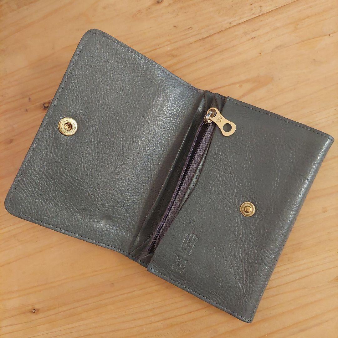 イルビゾンテ IL BISONTE 二つ折り財布 ミドルウォレット グレー