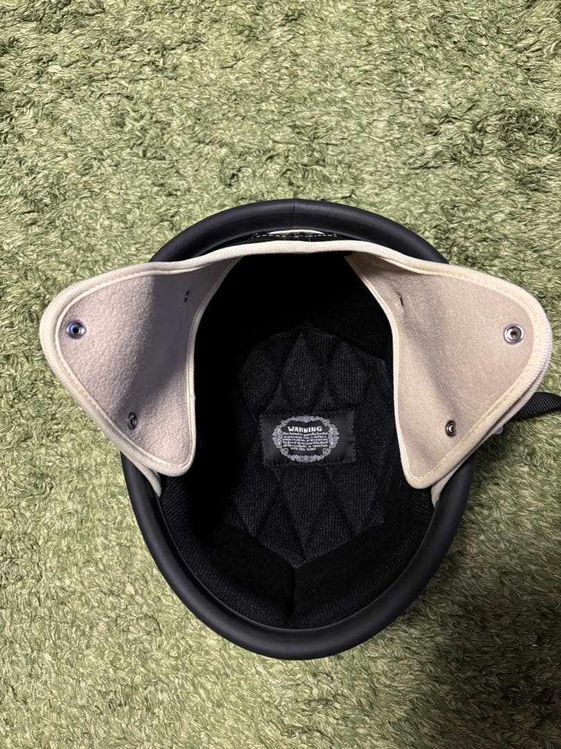 PTRタイプ/ハーフヘルメット/BUCOサンプリング/艶消しアイボリー