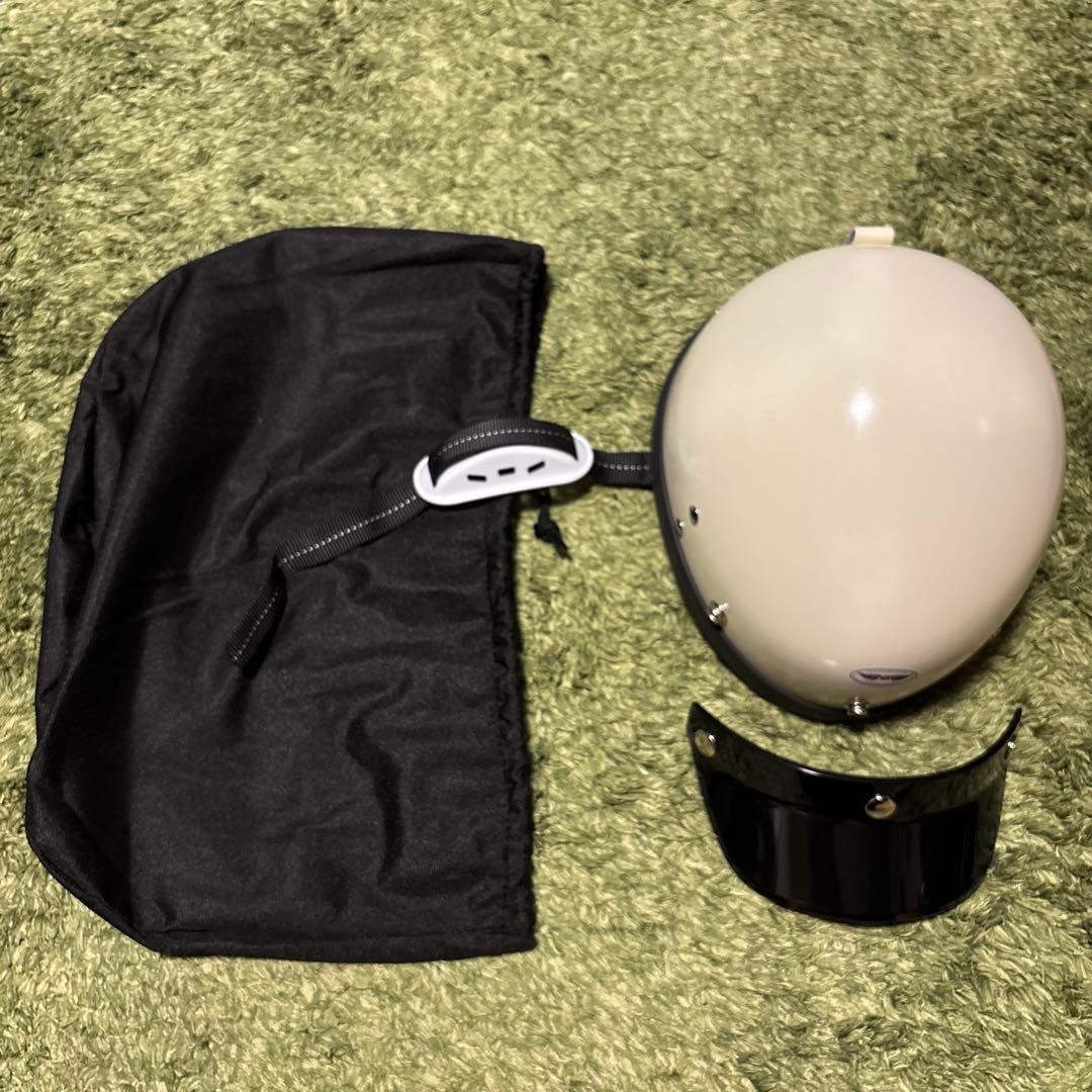 PTRタイプ/ハーフヘルメット/BUCOサンプリング/艶消しアイボリー