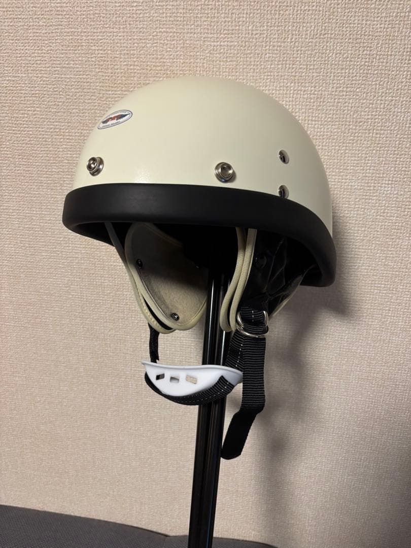 PTRタイプ/ハーフヘルメット/BUCOサンプリング/艶消しアイボリー