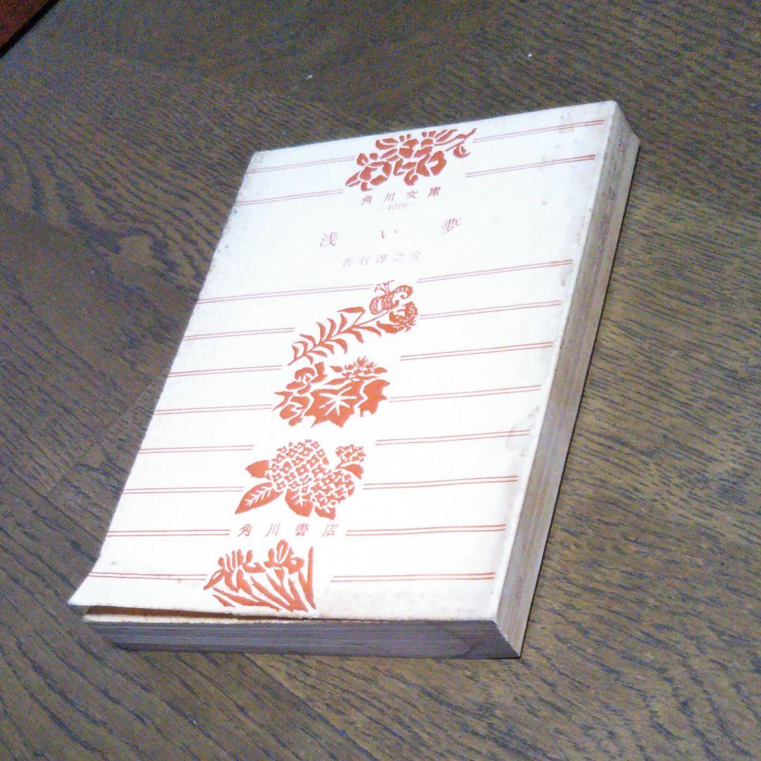 浅い夢 吉行淳之介　角川文庫　昭和53年6月30日発行　初版