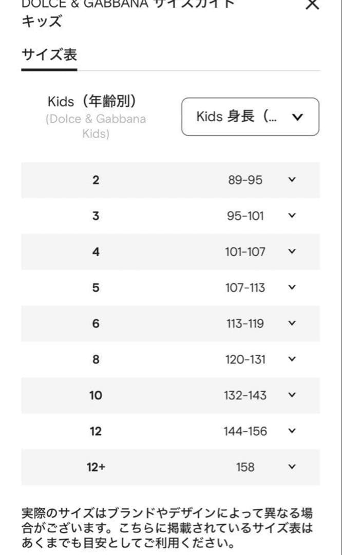 Dolce&Gabbana子供100cmドルガバキッズ￼ノースリーブワンピース