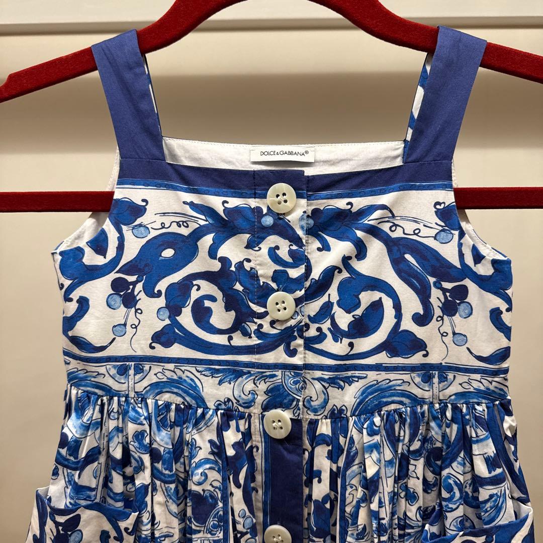 Dolce&Gabbana子供100cmドルガバキッズ￼ノースリーブワンピース